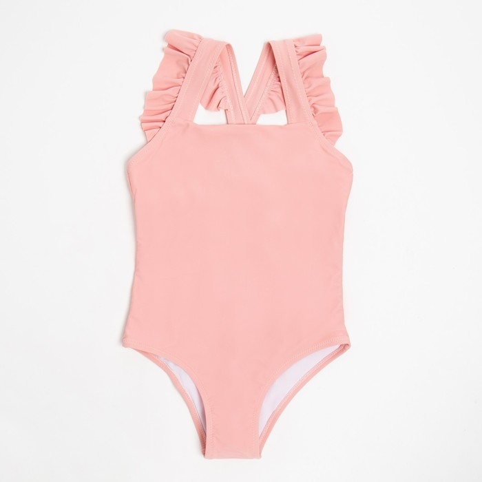 Купальник слитный детский MINAKU цвет пудровый, рост 128-134