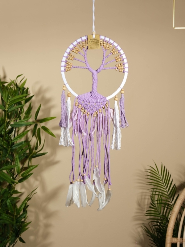 Ловец снов "Лавандовое дерево" 22х60 см.