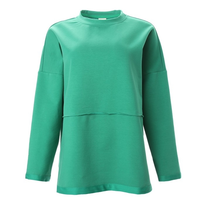 Свитшот женский MINAKU: Casual collection цвет зелёный, р-р 42