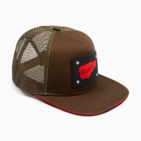 Бейсболка мужская MINAKU с нашивкой цвет зеленый , размер 56-58