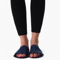 Тапочки одноразовые, "Эконом ПВХ", антискользящие, подошва 3 мм, синие