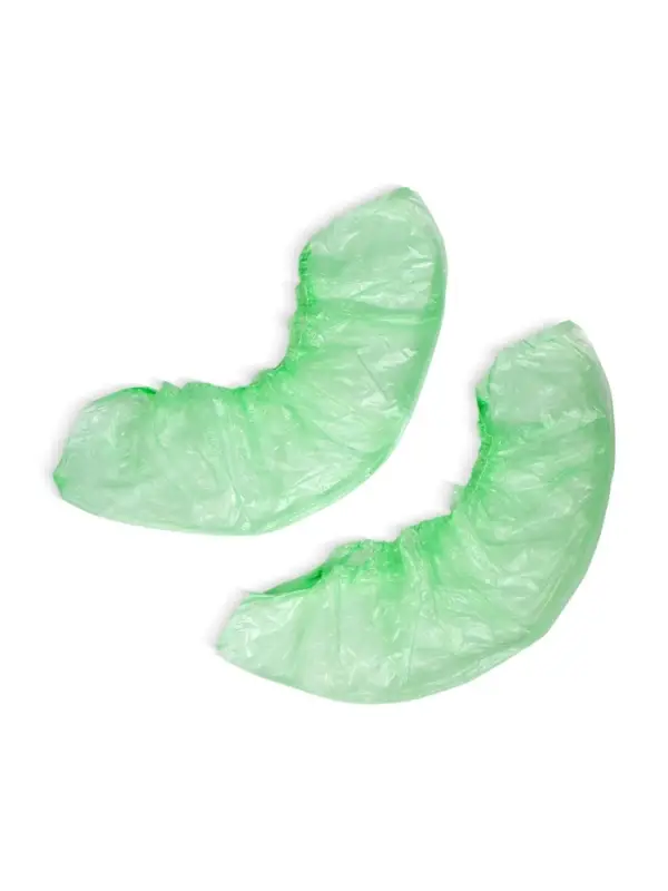 Бахилы зелёные ПНД 400&times;120 14 мкр 1.5 г 25 пар/уп