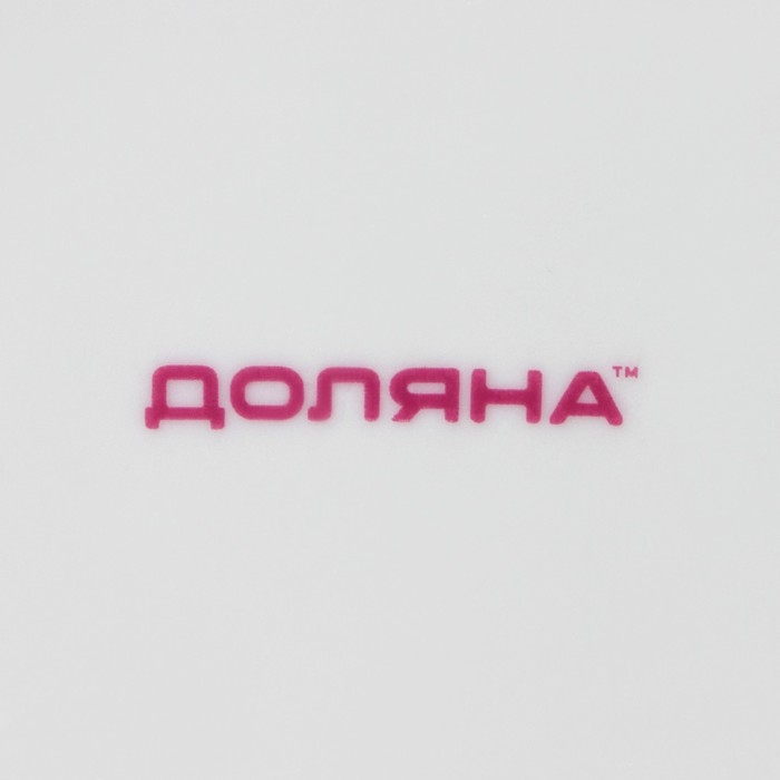 Тарелка керамическая обеденная Доляна &laquo;Лаванда&raquo;, d=23 см, цвет белый