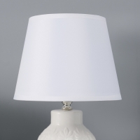 Настольная лампа с абажуром RISALUX &laquo;Лиам&raquo;, Е14, 40 Вт, белый, 20&times;20&times;31 см