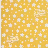 Бумага упаковочная глянцевая двухсторонняя &laquo;Праздник&raquo;, 70 &times; 100 см