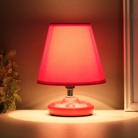 Лампа настольная "Мини" 1х40Вт Е14 красный 15х15х20см МОДЕЛЬ: 3133993