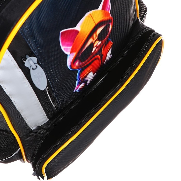 Рюкзак школьный, 37 х 26 х 13 см, эргономичная спинка, Calligrata ОРТ Рюкзак школьный, 37 х 26 х 13 см, эргономичная спинка, Calligrata ОРТ "Крутой кот"