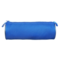 Набор канцелярский 10 предметов (Пенал-тубус 65 х 210 мм, ручки 4 штуки цвет синий , линейка 15 см, точилка, карандаш 2 штуки, текстовыделитель), синий