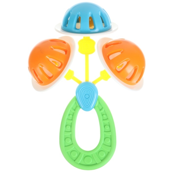 Погремушка - прорезыватель &laquo;Планеты&raquo;, эластичная ручка, виды и цвет МИКС