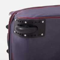 Чемодан малый 20", сумка дорожная на молнии, цвет серый Чемодан малый 20", сумка дорожная на молнии, цвет серый