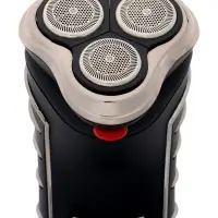 Электробритва Sakura SA-5414BK, АКБ, сеточная, 3 плавающие головки, триммер, чёрная