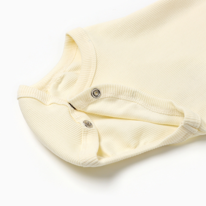 Комплект боди детских MINAKU: Basic Line BABY, цвет молочный/кремовый, рост 74-80