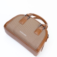 Сумка женская, 22*7*14, отд на молнии, длин ремень, коричневый