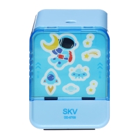 Точилка электрическая (батарейки в комплект не входят). работает от 2-х AA батареек Синий