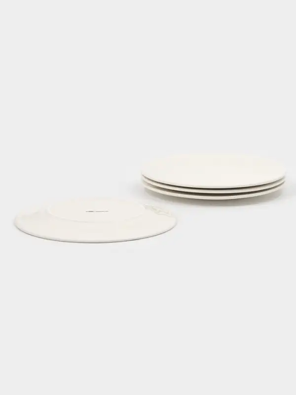 Набор тарелок 4 шт 25х25х2см с утолщенным краем "White Label" 1277452