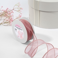 Лента капроновая &laquo;Волна&raquo;, с блеском, 40 мм, 10 &plusmn; 1 м, цвет сливовый №31