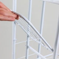 Подставка для цветов Greengo, 8 полок, 43 &times; 22 &times; 141 см, напольная, металл, белая