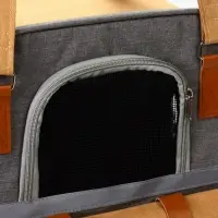 Рюкзак-переноска для кошек и собак, 30 х 21 х 41 см, серо-жёлтый