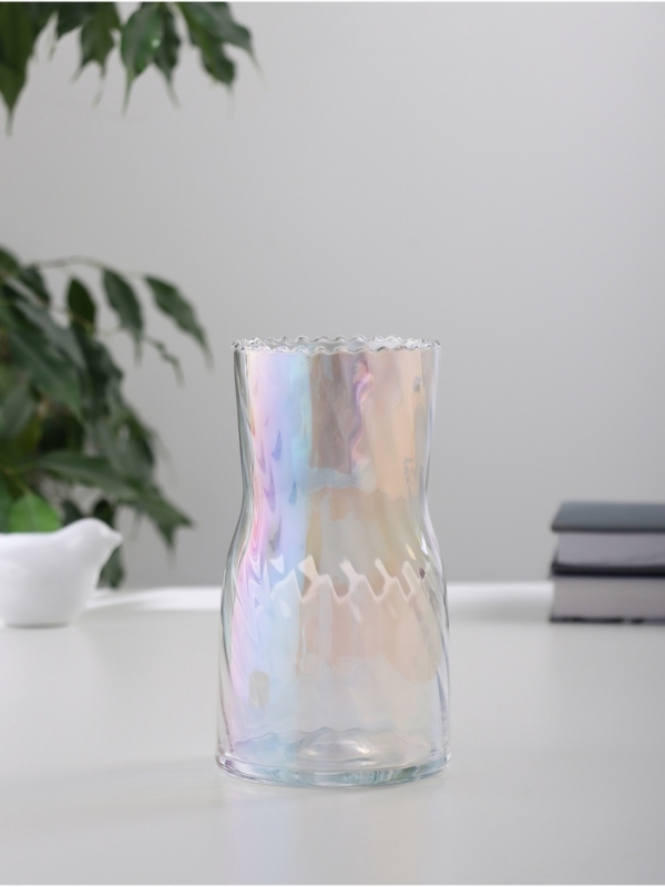 Ваза стекло настольная "Агнес" классик, 17х9 см, прозрачный