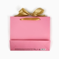 Пакет ламинированный с лентой &laquo;С днём рождения&raquo;, M 30 х 9 х 26 см