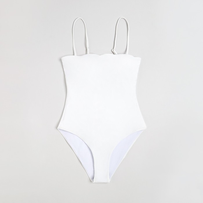 Купальник женский слитный Basic MINAKU цвет белый, размер 46