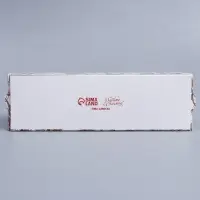 Коробка новогодняя для макарун &laquo;С Новым годом&raquo; 18&times;5.5&times;5.5 см