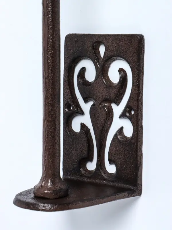 Сувенир чугун держатель д/полотенец "Узор" 10х8х32 см