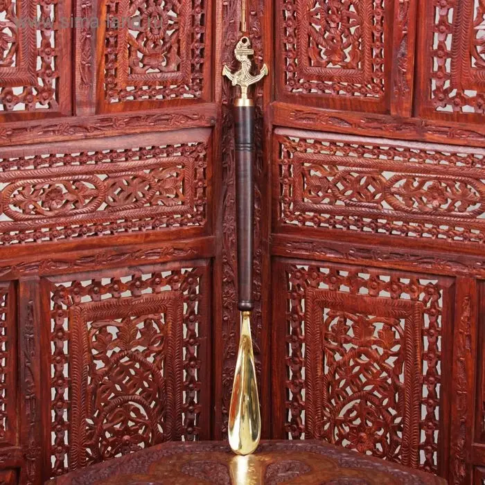 Ложка для обуви &laquo;Якорь&raquo;, 51&times;5.5&times;2.5 см, латунь