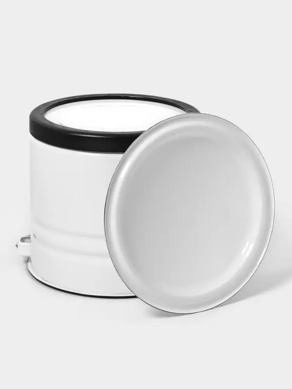 Ведро ц/шт с/кр с под. 10л (белая)Без декора