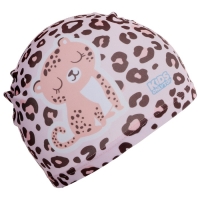 Шапочка для плавания детская ONLYTOP &laquo;Леопард&raquo;, тканевая, обхват 46-52 см