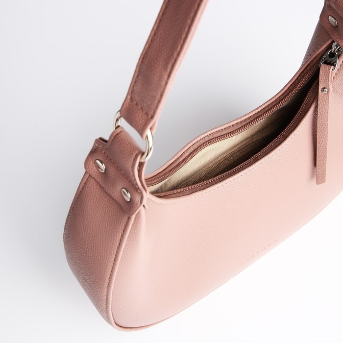 Сумка женская TEXTURA, багет, маленький размер, цвет тёмно-бежевый Сумка женская TEXTURA, багет, маленький размер, цвет тёмно-бежевый