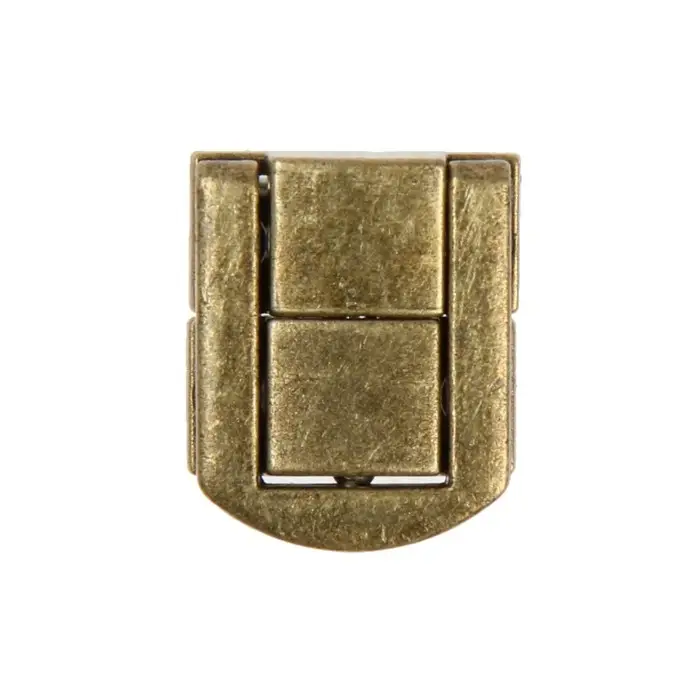 Замок-защелка на ящик ZM01, 2.5&times;2 см, цвет бронза
