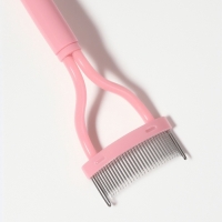 Расчёска - разделитель для ресниц, 14 × 3 см, цвет розовый Расчёска - разделитель для ресниц, 14 × 3 см, цвет розовый