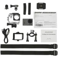 Экшн-камера Digma DiCam 300, серая