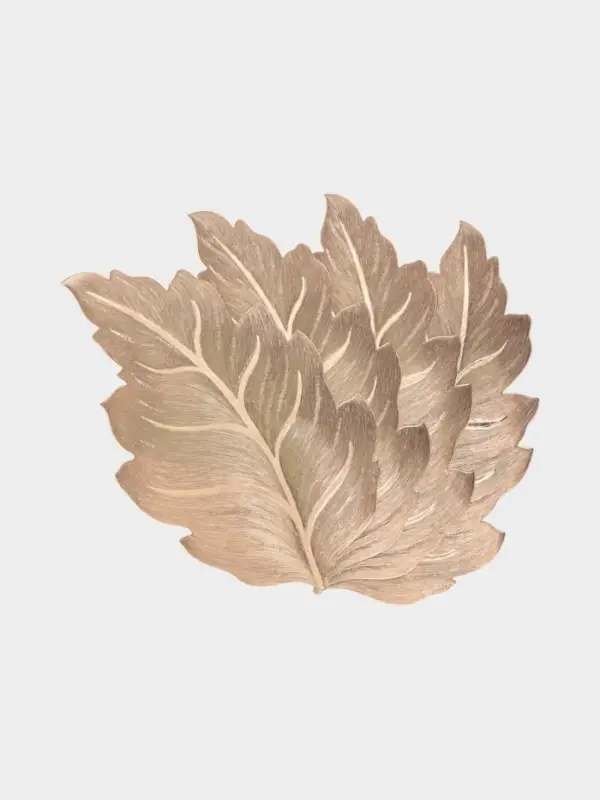 Набор салфеток для стола Доляна &laquo;осенний лист&raquo;, 49&times;29 см, 4 шт, ПВХ, цвет золото