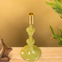 Подсвечник на 1 свечу "Авокадо" 10х10х26 см