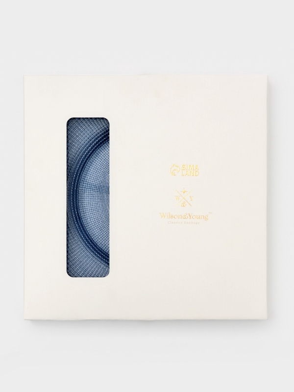 Тарелка подстановочная "Brick" 33 см , цвет голубой