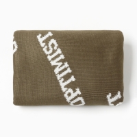 Шарф женский двусторонний MIST зеленый/молочный, размер 47*226см