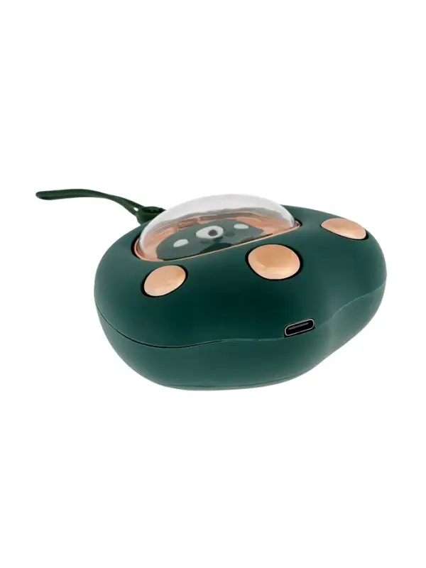 Электрическая портативная грелка для рук, 5 Вт, АКБ, 800 мАч, до 55 &deg;С, USB, зеленая