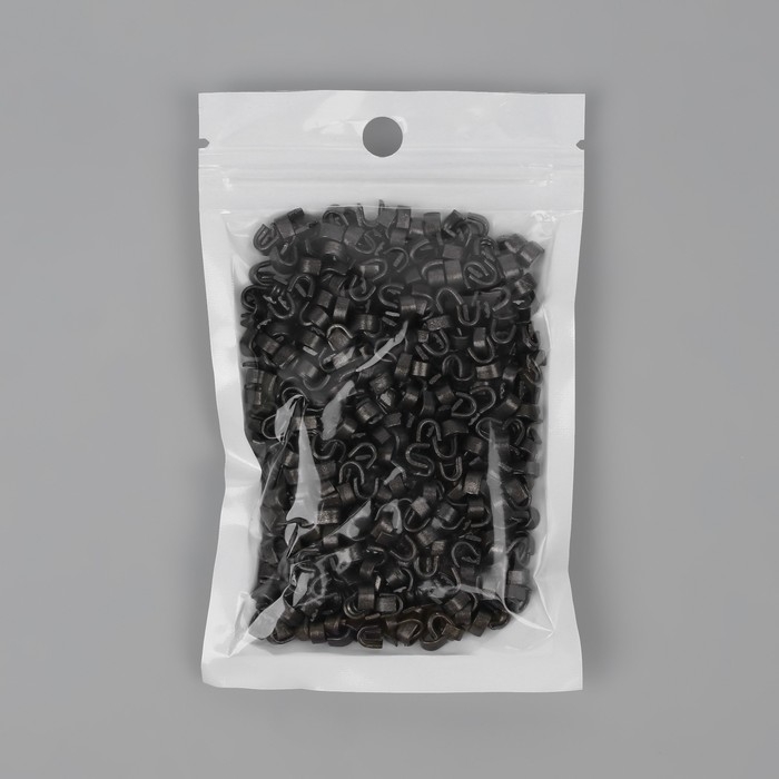 Верхний ограничитель для молнии, металлический, №8, 1000 ± 20 шт, цвет чёрный никель Верхний ограничитель для молнии, металлический, №8, 1000 ± 20 шт, цвет чёрный никель