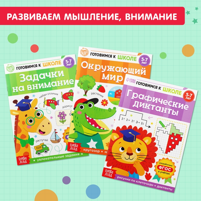 Книги обучающие набор в папке &laquo;Готовимся к школе&raquo;, 14 шт.