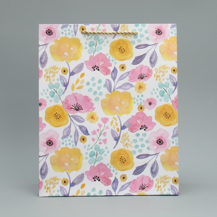 Пакет подарочный, упаковка, &laquo;Букет&raquo; 32 х 26 х 12 см