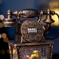 Фигура светодиодная "Телефон" 34х16х9 см, 3хААА (не в компл.), музыка, USB, Т/БЕЛЫЙ