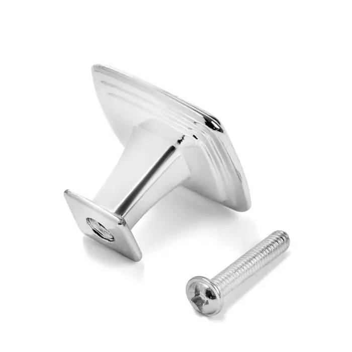 Ручка-кнопка ТУНДРА РК112CP (MK112CP), хром