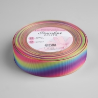 Лента репсовая &laquo;Волны&raquo;, 25 мм, 18 &plusmn; 1 м, разноцветная