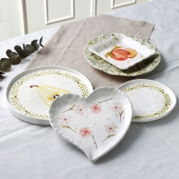 Тарелка керамическая &laquo;Летний день&raquo;, 21.5 см, цвет белый