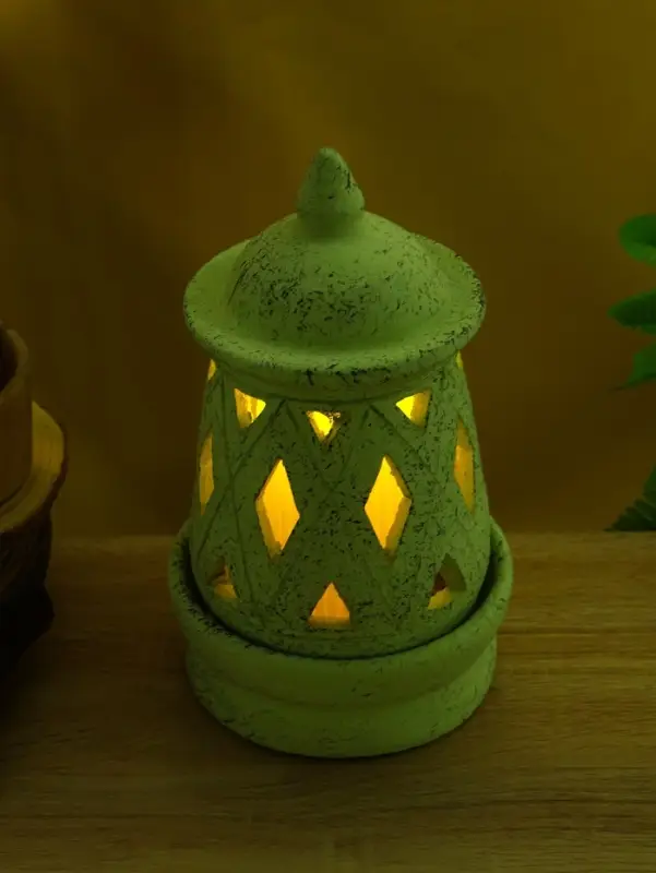 Подсвечник терракота "Фонарь" 16х16х26 см