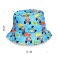 Панама детская для мальчика &laquo;Машинки&raquo;, цвет голубой, р-р 52-54
