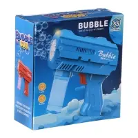 Генератор мыльных пузырей &laquo;Пистолет&raquo;, световые эффекты, работает от батареек, синий