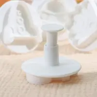 Плунжеры кондитерские Доляна &laquo;НЛО&raquo;, набор 4 шт., пластик, белые